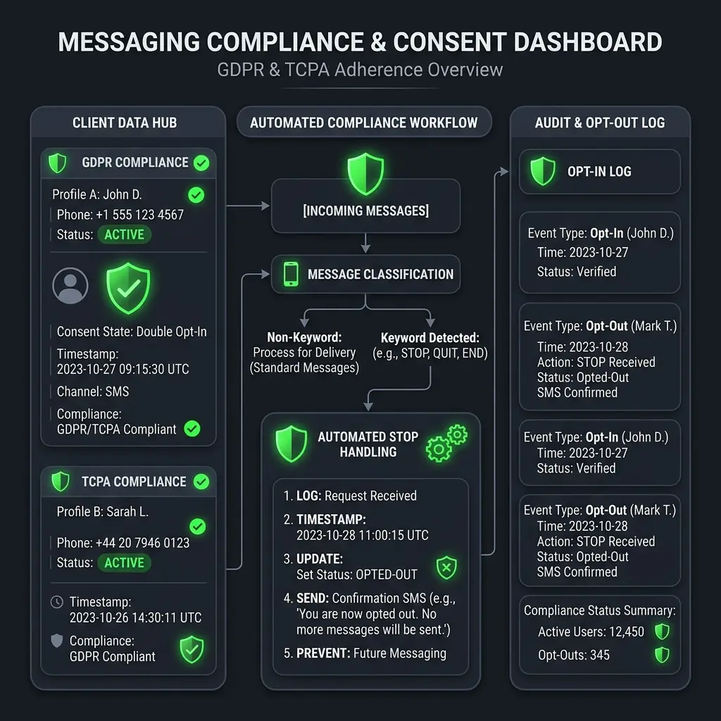 GDPR & TCPA Compliance Guide for Enterprise WhatsApp Marketing